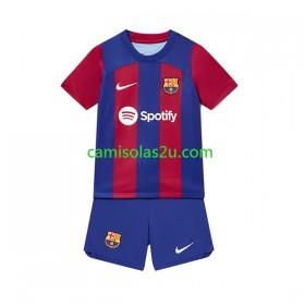 Camisolas de futebol FC Barcelona Criança Equipamento Principal 2023/24 Manga Curta